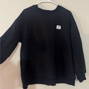 Black Cable Knit Sweater